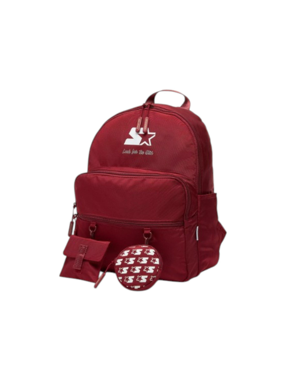 Starter Slogan Print Backpack with Adjustable Straps and Detachable Pouches