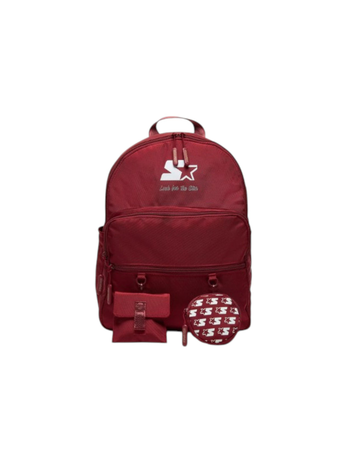 Starter Slogan Print Backpack with Adjustable Straps and Detachable Pouches