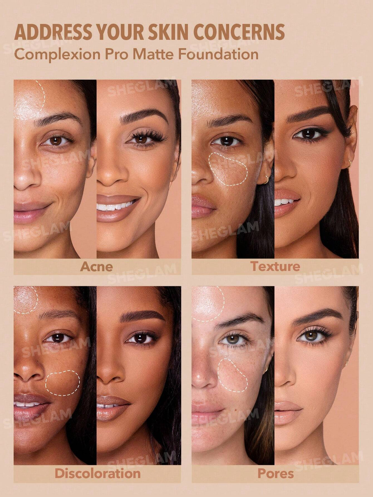 Sheglam Complexion Pro Long Lasting Breathable Matte Foundation- 30 ml